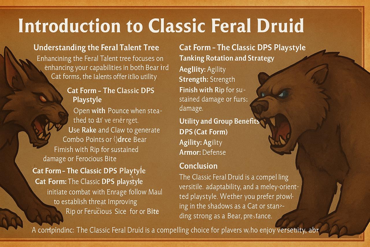 Introduction to classic feral druid